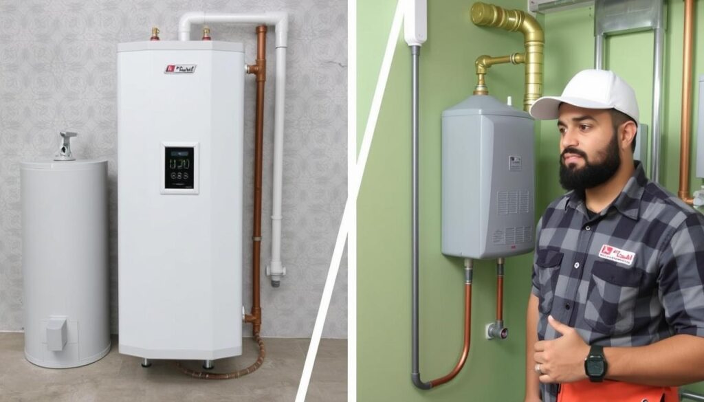 مقارنة بين سخان مركزي وسخان كهربائي